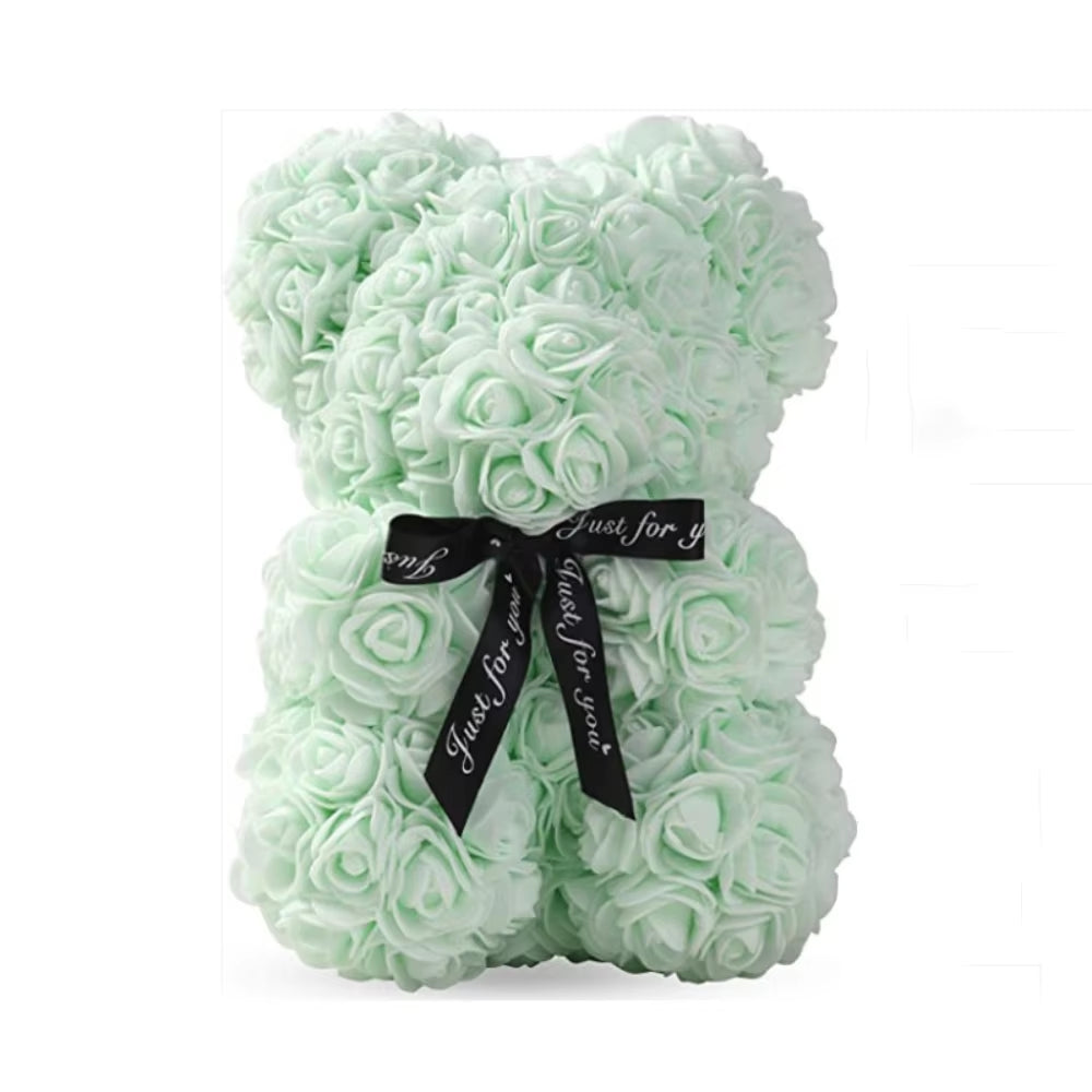 New PE Foam Rose Bear Teddy Bear Anniversary Valentine'S Day Gift 25Cm Wedding Party Decoration Mother'S Day